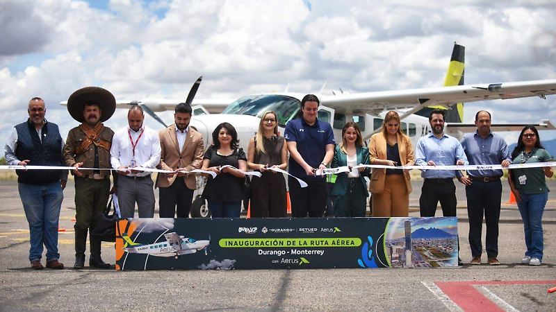 Arriba vuelo de Aerus que conecta a Durango y Monterrey